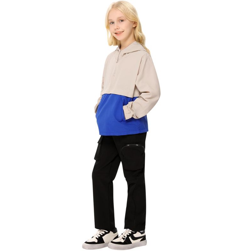 Kids Lightweight Packable Rain Jacket Waterproof Hooded Raincoats Windproof for Boys and Girls