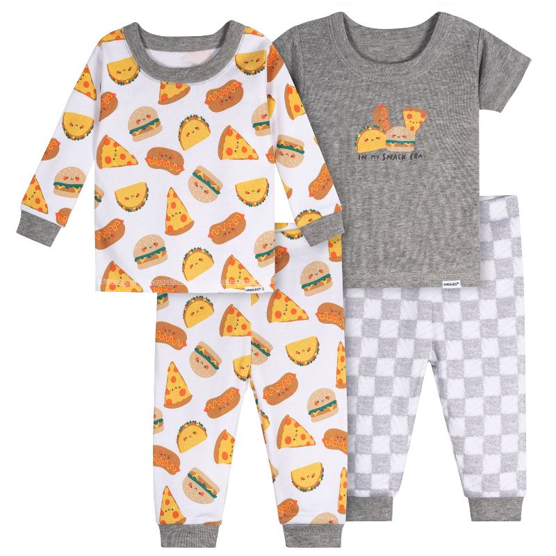 طقم بيجامات من 4 قطع للأولاد والبنات من ماركة Onesies