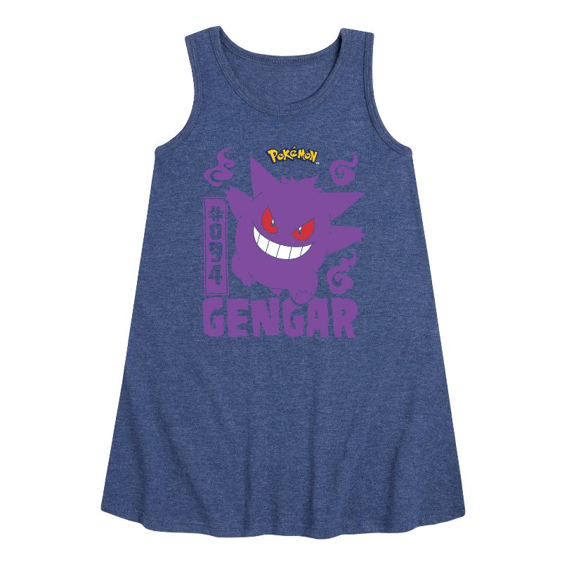 Girls' - Pokémon - Gengar Graphic Sleeveless Aline Dress