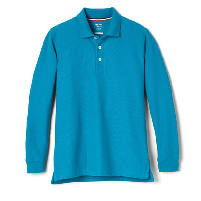French Toast School Uniform Co-Ed Long Sleeve Pique Polo