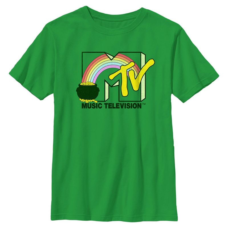 Boy's MTV St. Patrick's Day Pot of Gold Logo T-Shirt