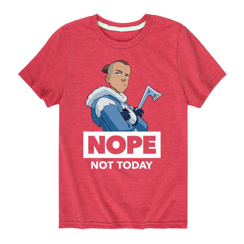 Boys' - Avatar: The Last Airbender - Sokka Nope Not Today Short Sleeve Graphic T-Shirt