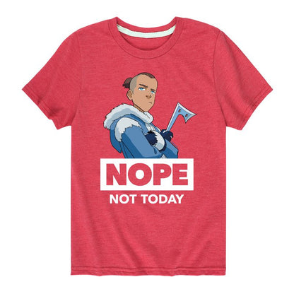 Boys' - Avatar: The Last Airbender - Sokka Nope Not Today Short Sleeve Graphic T-Shirt