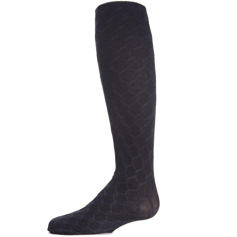 Memoi Girls' Unique Link Opaque Tights