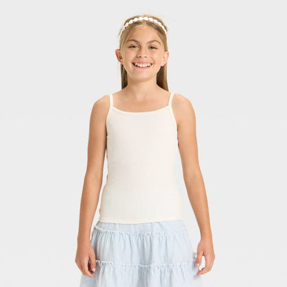 Girls' Fitted Ribbed Tank Top - Cat & Jack™