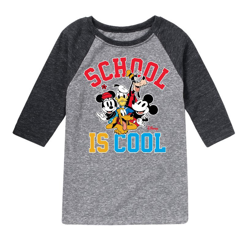 Boys' - Disney - School Is Cool Raglan Graphic T-Shirt