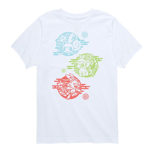 تي شيرت جرافيكي بأكمام قصيرة للأولاد - بوكيمون - جروكي سكورباني وسوبلي