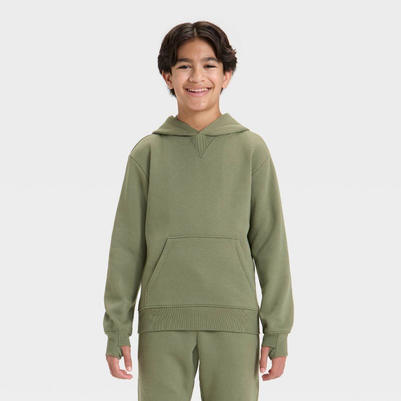 Boys' Active Comfort Fleece Pullover Hoodie - All In Motion™