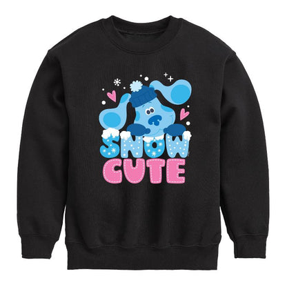 Boys' - Blue's Clues & You! - Snow Cute Graphic Long Sleeve Fleece Sweatshirt