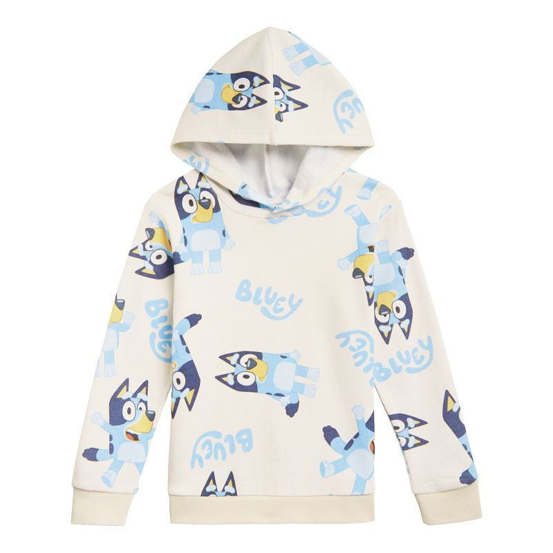 Bluey Girls Fleece Hoodie Little Kid to Big Kid
