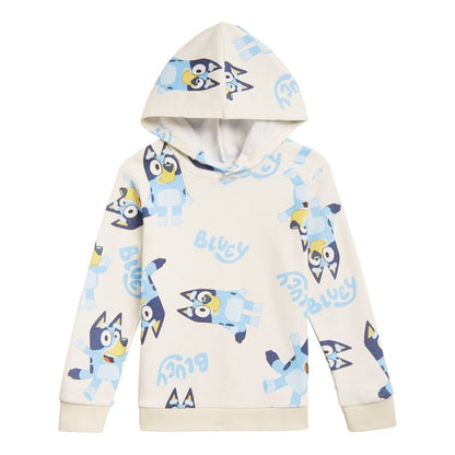 Bluey Girls Fleece Hoodie Little Kid to Big Kid