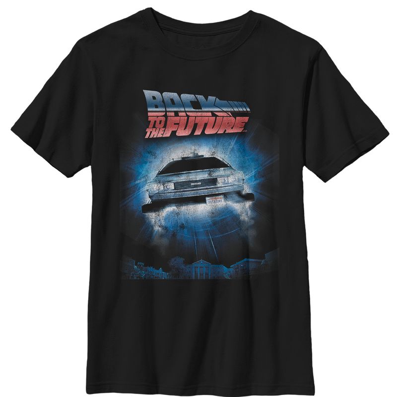 تي شيرت بتصميم كلاسيكي من فيلم العودة إلى المستقبل لسيارة ديلوريان للأولاد