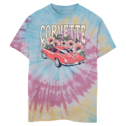 Boy's General Motors Floral Corvette T-Shirt