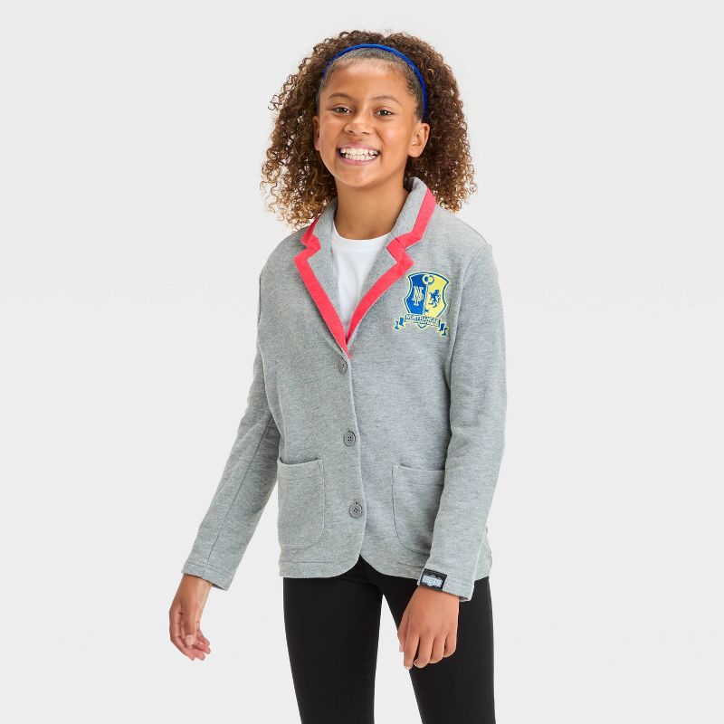 Girls' Astrid School Blazer - Charcoal Gray