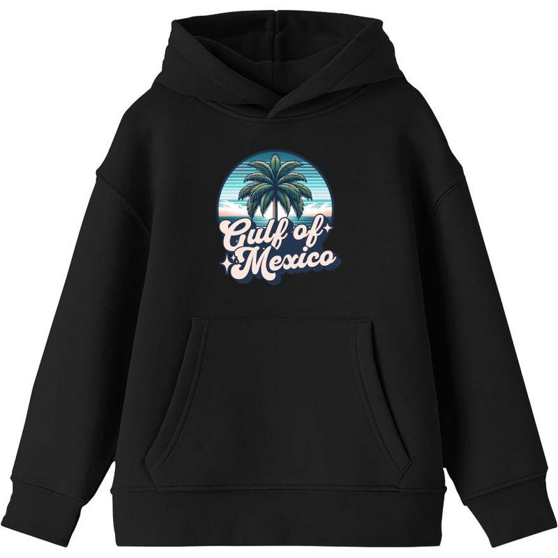 Gulf of Mexico Palm Tree Youth Long Sleee Hoodie