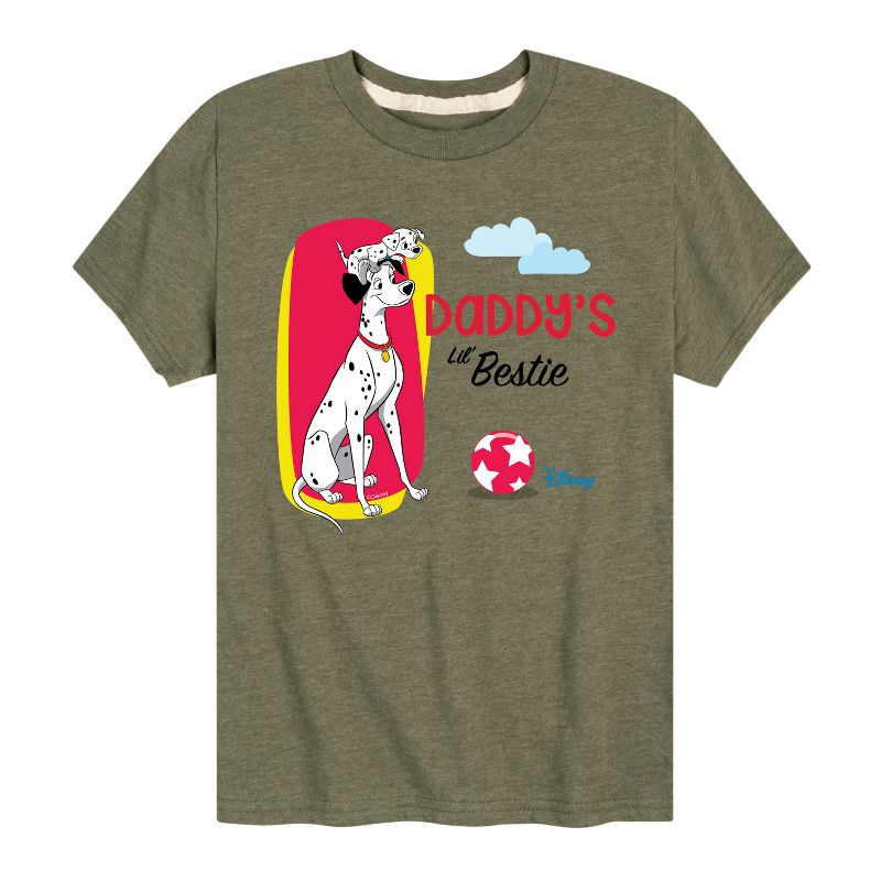 Boys' - 101 Dalmatians - Daddy's Lil Bestie Short Sleeve Graphic T-Shirt