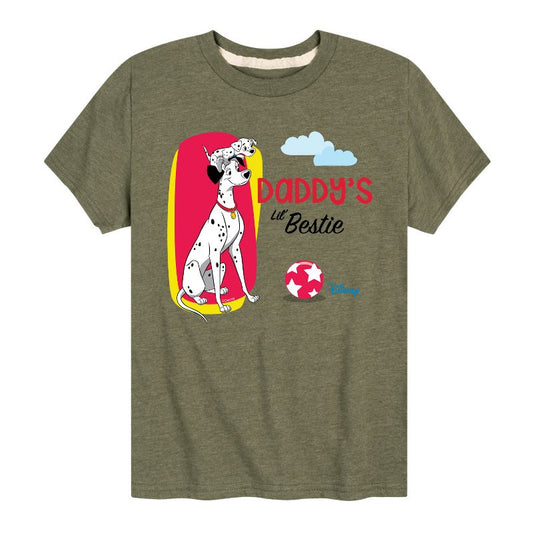 Boys' - 101 Dalmatians - Daddy's Lil Bestie Short Sleeve Graphic T-Shirt