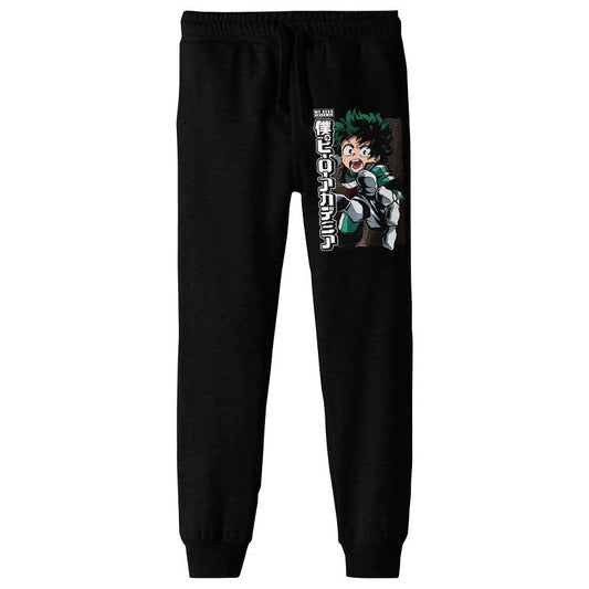 بنطال رياضي أسود للأولاد من My Hero Academia Deku