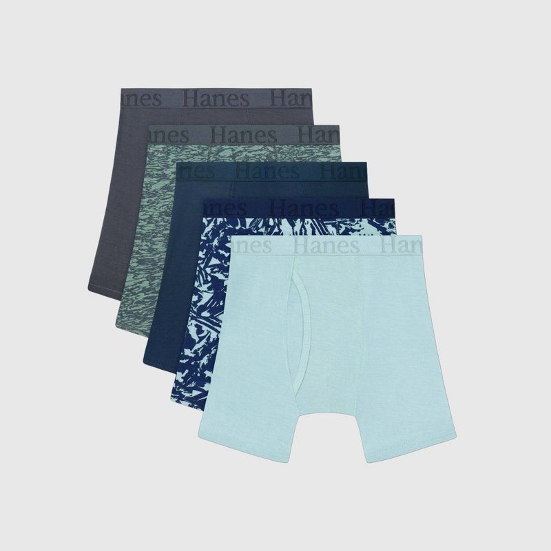 Hanes Boys' 5pk Super Soft Boxer Briefs