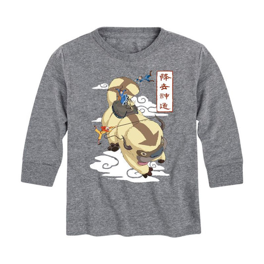 Boys' - Avatar: The Last Airbender - Appa Flying Long Sleeve Graphic T-Shirt