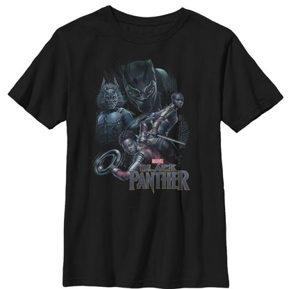 Boy's Marvel Black Panther 2018 Character View T-Shirt