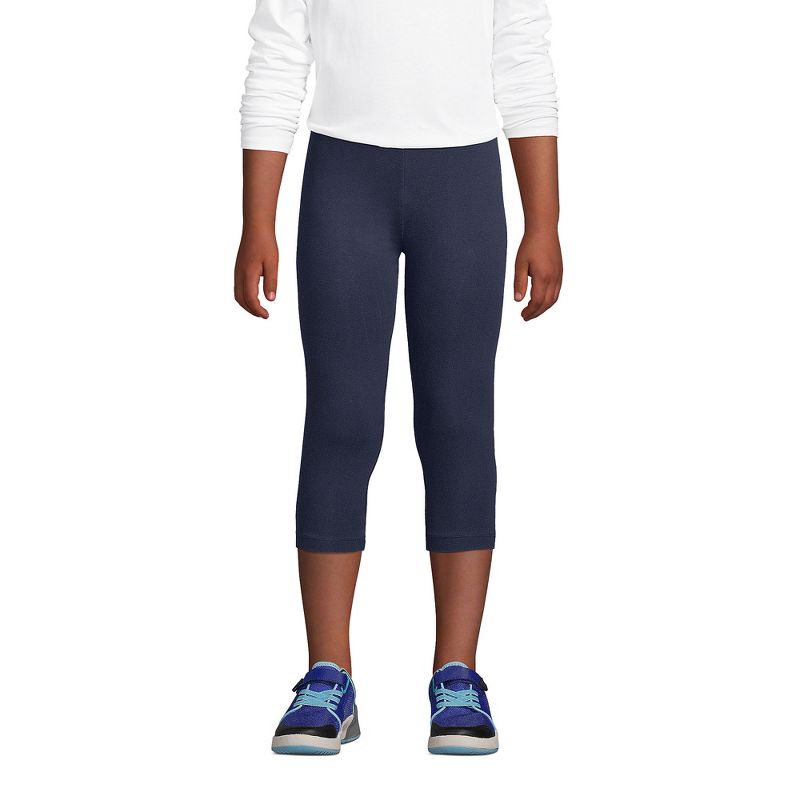Lands' End Kids Tough Cotton Capri Leggings