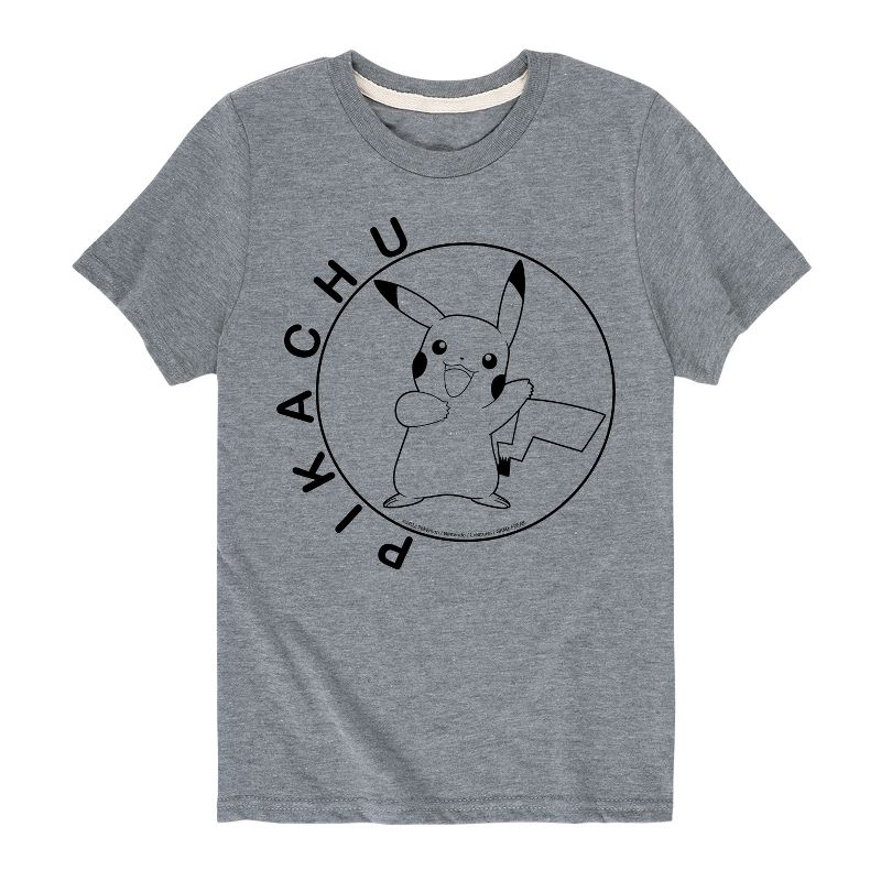 تي شيرت جرافيكي بأكمام قصيرة للأولاد - بوكيمون - هابي بيكاتشو