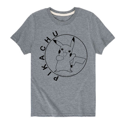 تي شيرت جرافيكي بأكمام قصيرة للأولاد - بوكيمون - هابي بيكاتشو