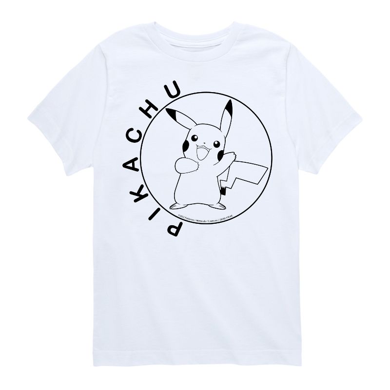 تي شيرت جرافيكي بأكمام قصيرة للأولاد - بوكيمون - هابي بيكاتشو