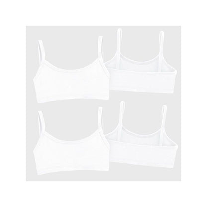 City Threads Soft 100% Cotton Training Bra 2-Pack - USA-Made
