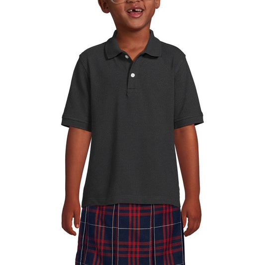 Lands' End School Uniform Kids Short Sleeve Mesh Polo Shirt