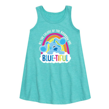 Girls' - Blue's Clues & You! - All The Colors Of The Rainbow Are Beautiful Graphic Sleeveless Aline Dress