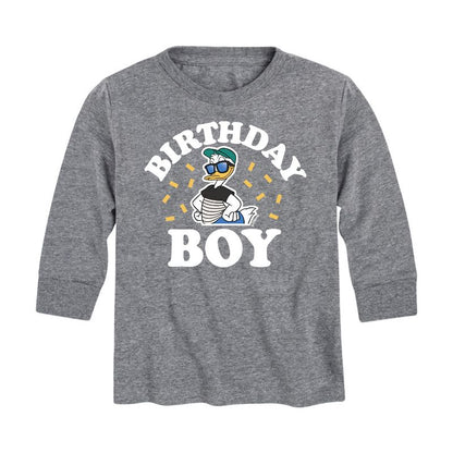 Boys' - Disney - Birthday Boy Donald Long Sleeve Graphic T-Shirt