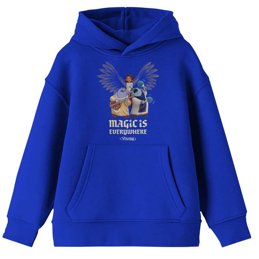 Spellbound Elian & Oracles Magic Is Everywhere Youth Girl's Royal Blue Long Sleeve Hooded Sweatshirt