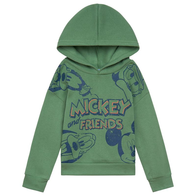 Disney Mickey Mouse Goofy Donald Duck Fleece Pullover Hoodie Infant to Big Kid