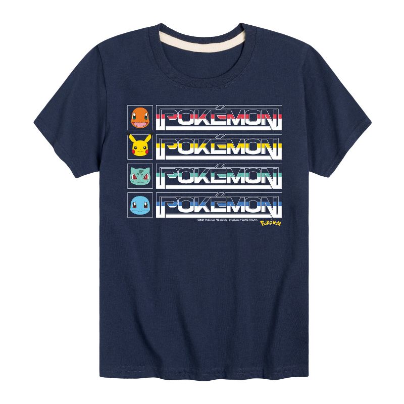 Boys' - Pokémon - Starter Pokémon Logo Short Sleeve Graphic T-Shirt
