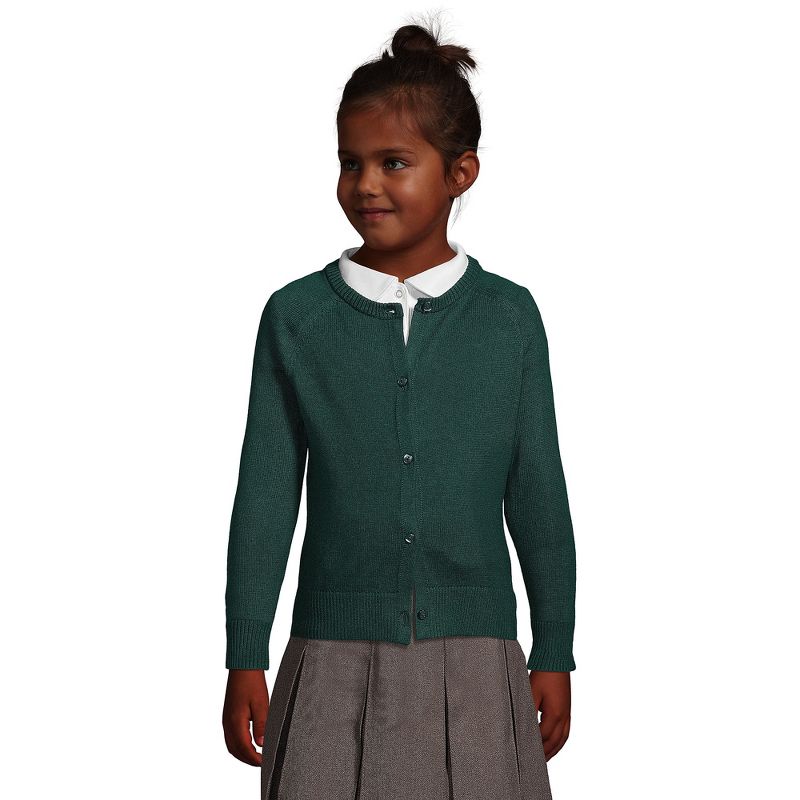 Lands' End School Uniform Kids Cotton Modal Cardigan Sweater
