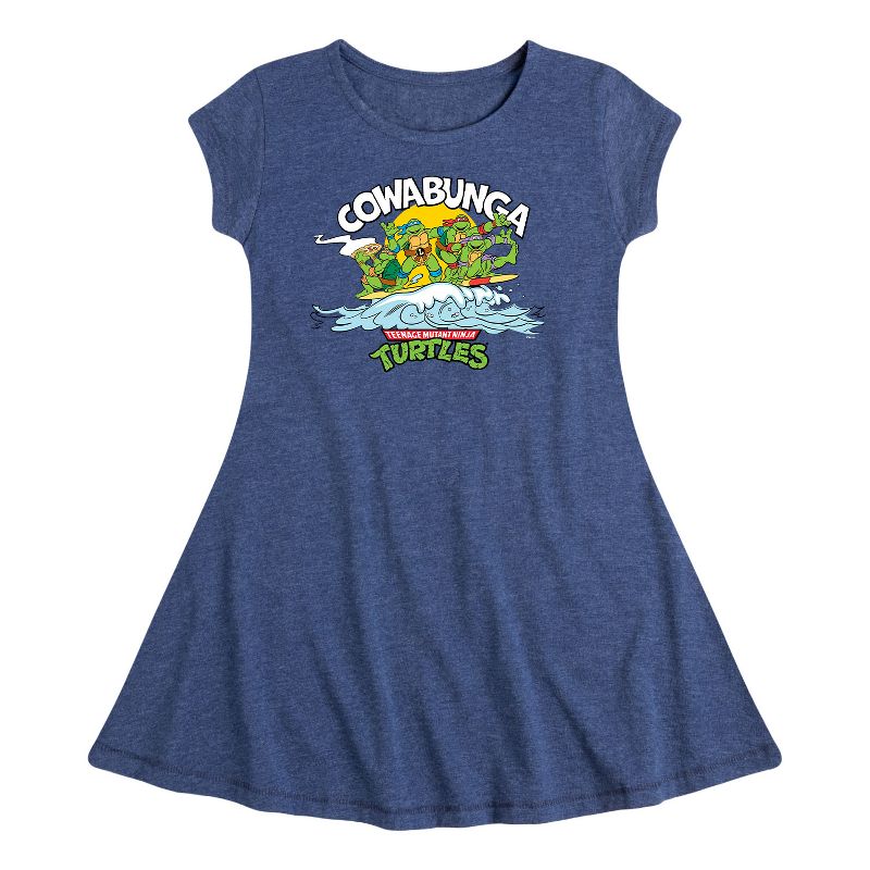 Girls' - Teenage Mutant Ninja Turtles - Cowabunga Fit & Flair Cap Sleeve Dress