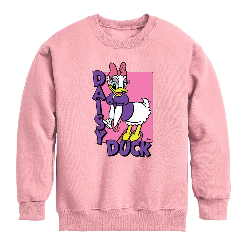 Boys' - Disney - Daisy Duck Graphic Long Sleeve Fleece Sweatshirt