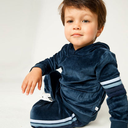 طقم Honest Baby من قطعتين من هودي وبنطال رياضي مريح من المخمل