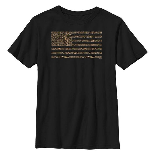 Boy's Mossy Oak In the Woods Flag T-Shirt