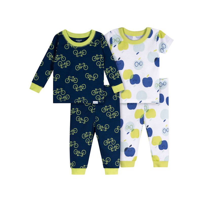 طقم بيجامات من 4 قطع للأولاد والبنات من ماركة Onesies
