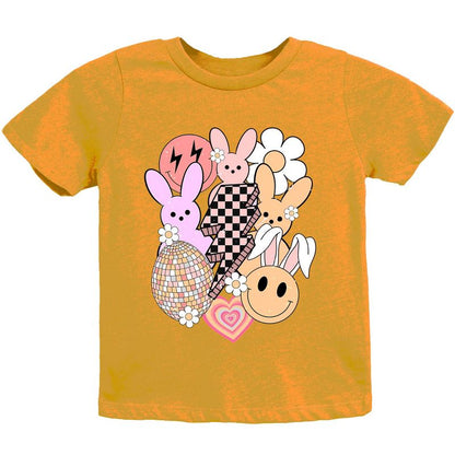 تي شيرت شبابي بأكمام قصيرة بتصميم ريترو لعيد الفصح من متجر جونيبر