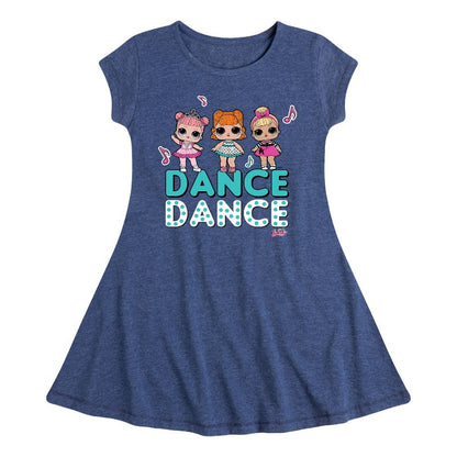 فستان دانسينغ دولز بأكمام قصيرة بتصميم مناسب وأنيق للفتيات - مفاجأة LOL!