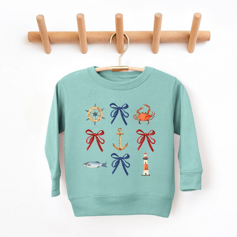 The Juniper Shop Coquette Nautical Collage Youth Ultra-Soft Graphic Sweatshirt