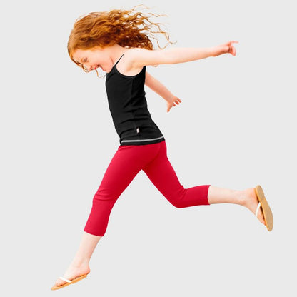 City Threads Girls 100% Cotton Soft Capri Leggings - USA-Made (Part 3)