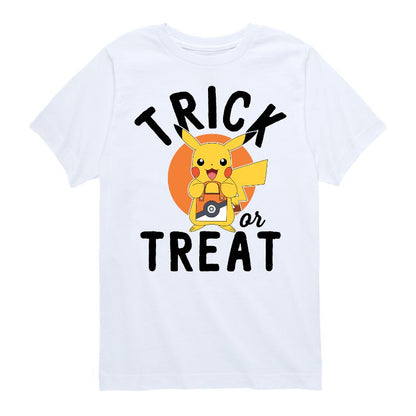 تي شيرت جرافيكي بأكمام قصيرة للأولاد - بوكيمون - بيكاتشو هالوين خدعة أم حلوى