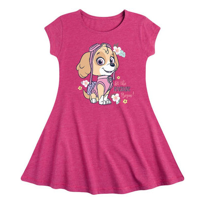Girls' - Paw Patrol - Adventure Begin Fit & Flair Cap Sleeve Dress