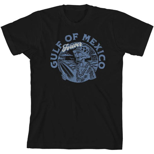تي شيرت شبابي بأكمام قصيرة ورقبة دائرية من Gulf of Mexico Forever Vintage Skeleton