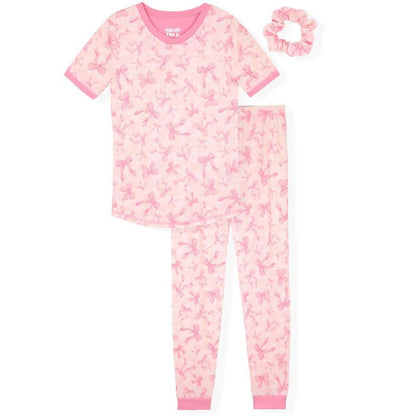 Sleep On It Girls 2-Piece Super Soft Jersey Snug-Fit Pajama Set - Toddler Pajamas to Girls Pajama Sets